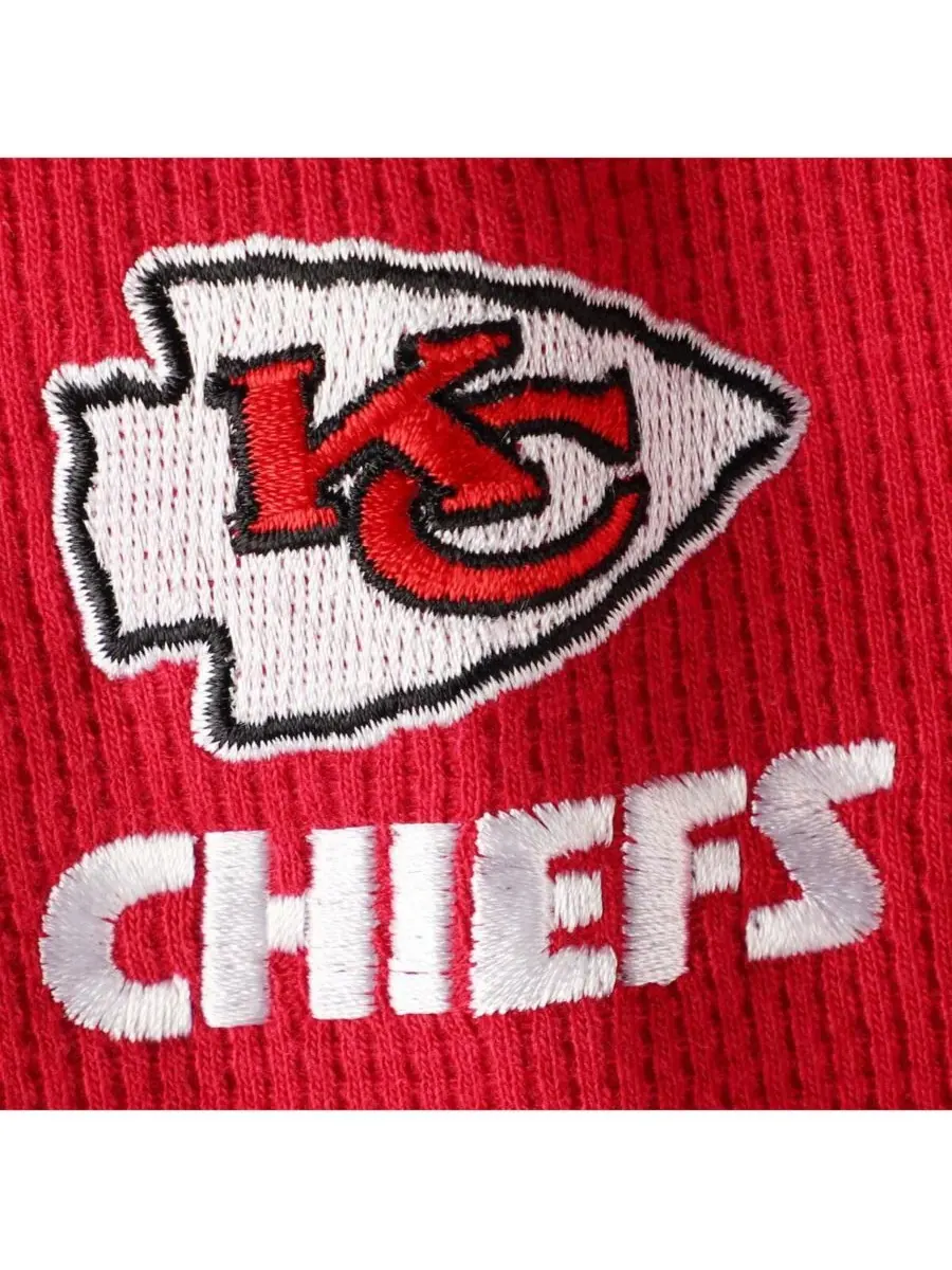 Dunbrooke Мужская красная термофутболка с длинными рукавами Kansas City Chiefs Logo Maverick — изображение 4 из 4, красный
