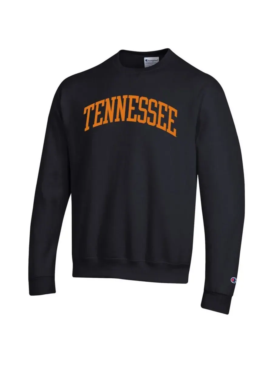 Champion Мужская черная флисовая толстовка Tennessee Volunteers Basic Arch — изображение 3 из 3, черный