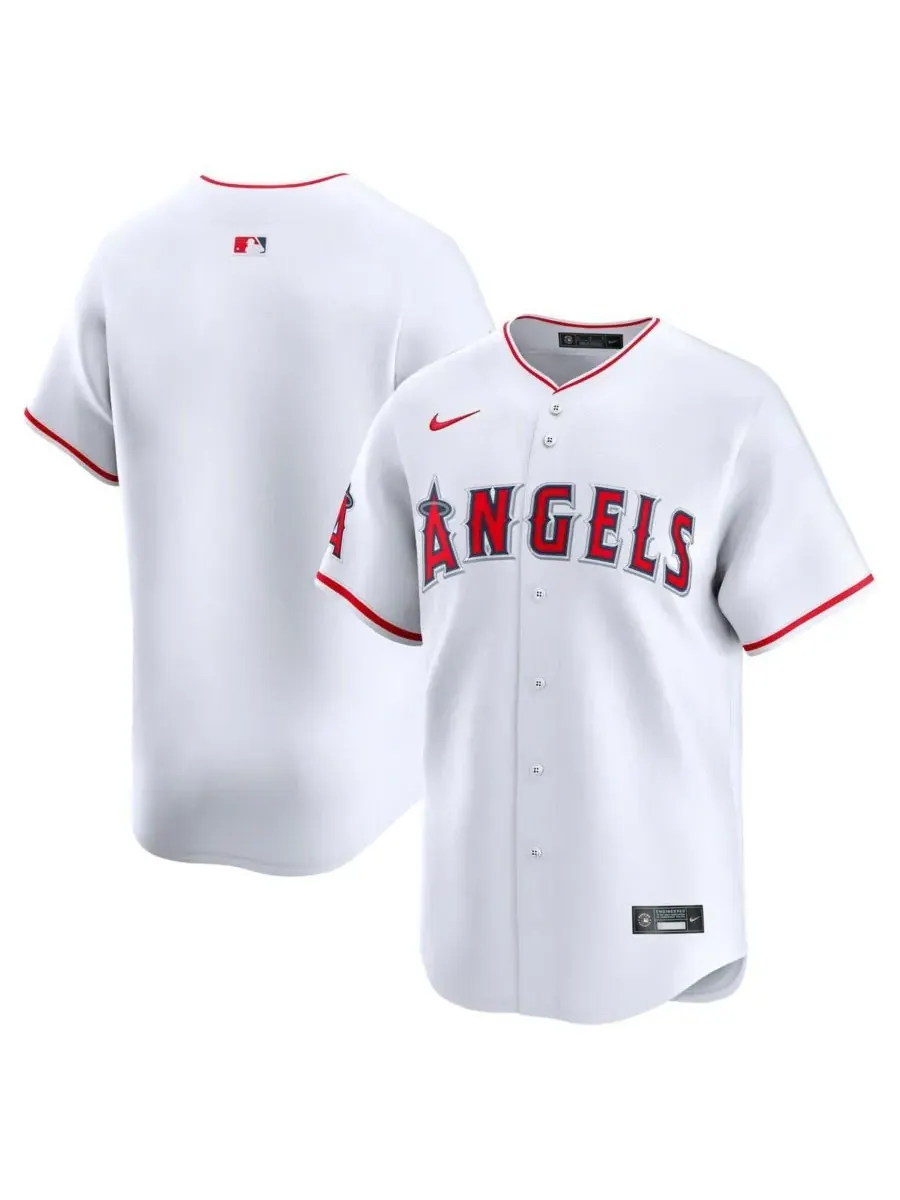 Nike Мужская белая домашняя футболка Los Angeles Angels Limited