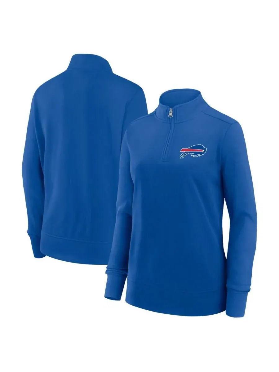Женская куртка Royal Buffalo Bills Velocity Quarter-Zip Logo Athletic