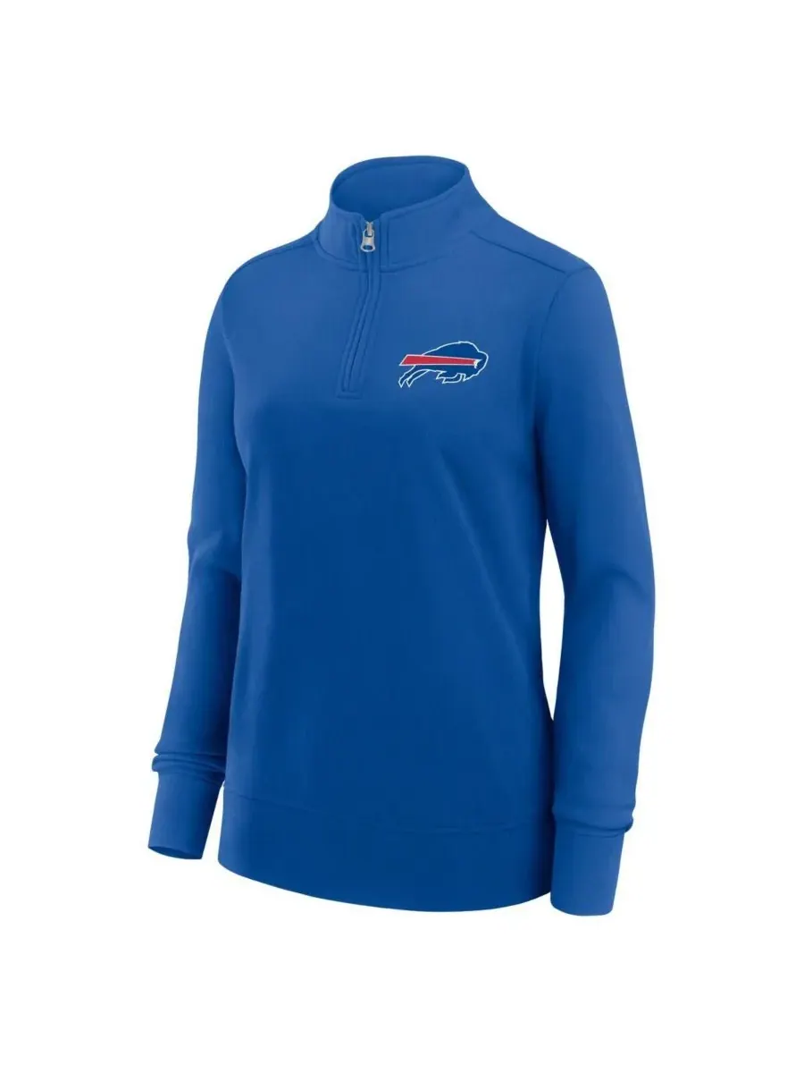 Женская куртка Royal Buffalo Bills Velocity Quarter-Zip Logo Athletic — изображение 2 из 3, королевский