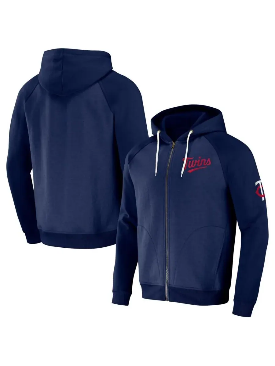 Fanatics Мужская толстовка с капюшоном на молнии Darius Rucker Collection by Navy Minnesota Twins с