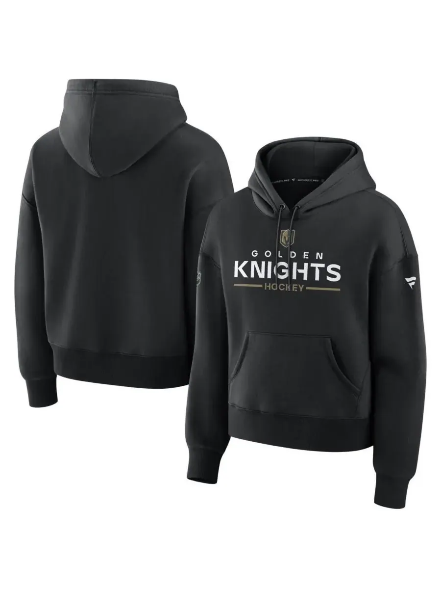 Fanatics Женская черная толстовка с капюшоном Vegas Golden Knights Authentic Pro Primary Pullover