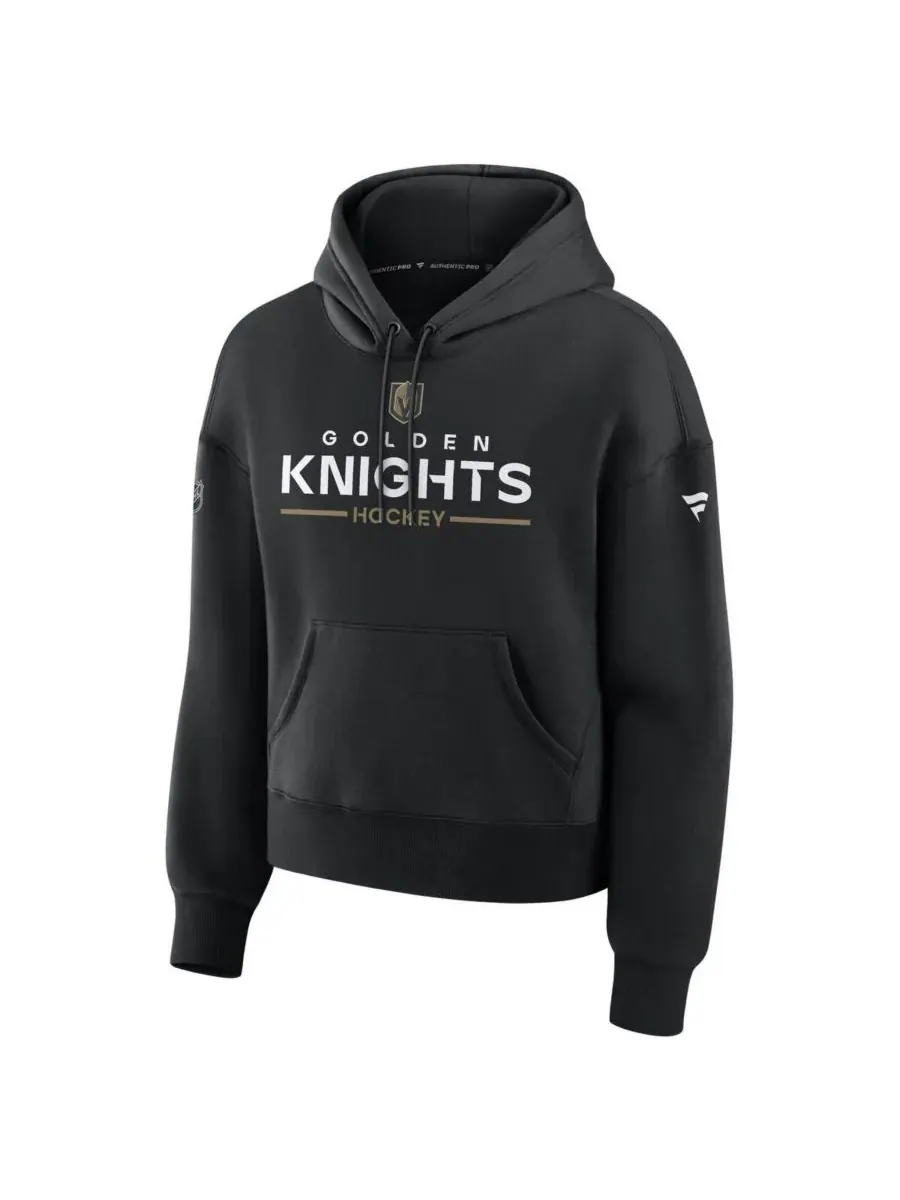 Fanatics Женская черная толстовка с капюшоном Vegas Golden Knights Authentic Pro Primary Pullover — изображение 2 из 3