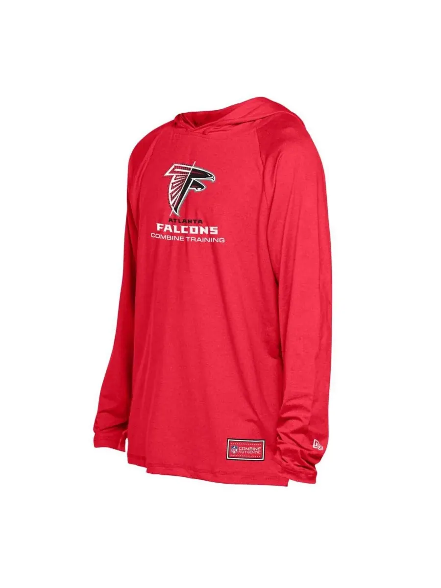 New Era Мужская красная толстовка с капюшоном в стиле Atlanta Falcons — изображение 2 из 3, красный