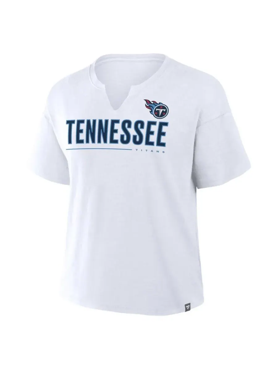 Fanatics Женская белая футболка Tennessee Titans Redzone Slub Boxy — изображение 2 из 5, белый