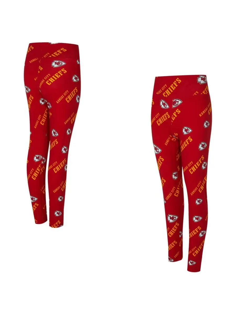 Concepts Sport Женские красные леггинсы с мозаичным принтом Kansas City Chiefs