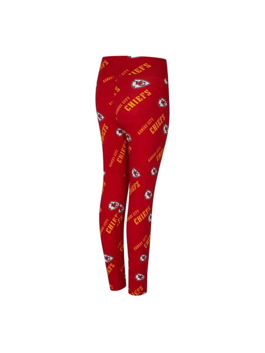 Concepts Sport Женские красные леггинсы с мозаичным принтом Kansas City Chiefs — изображение 2 из 3, красный