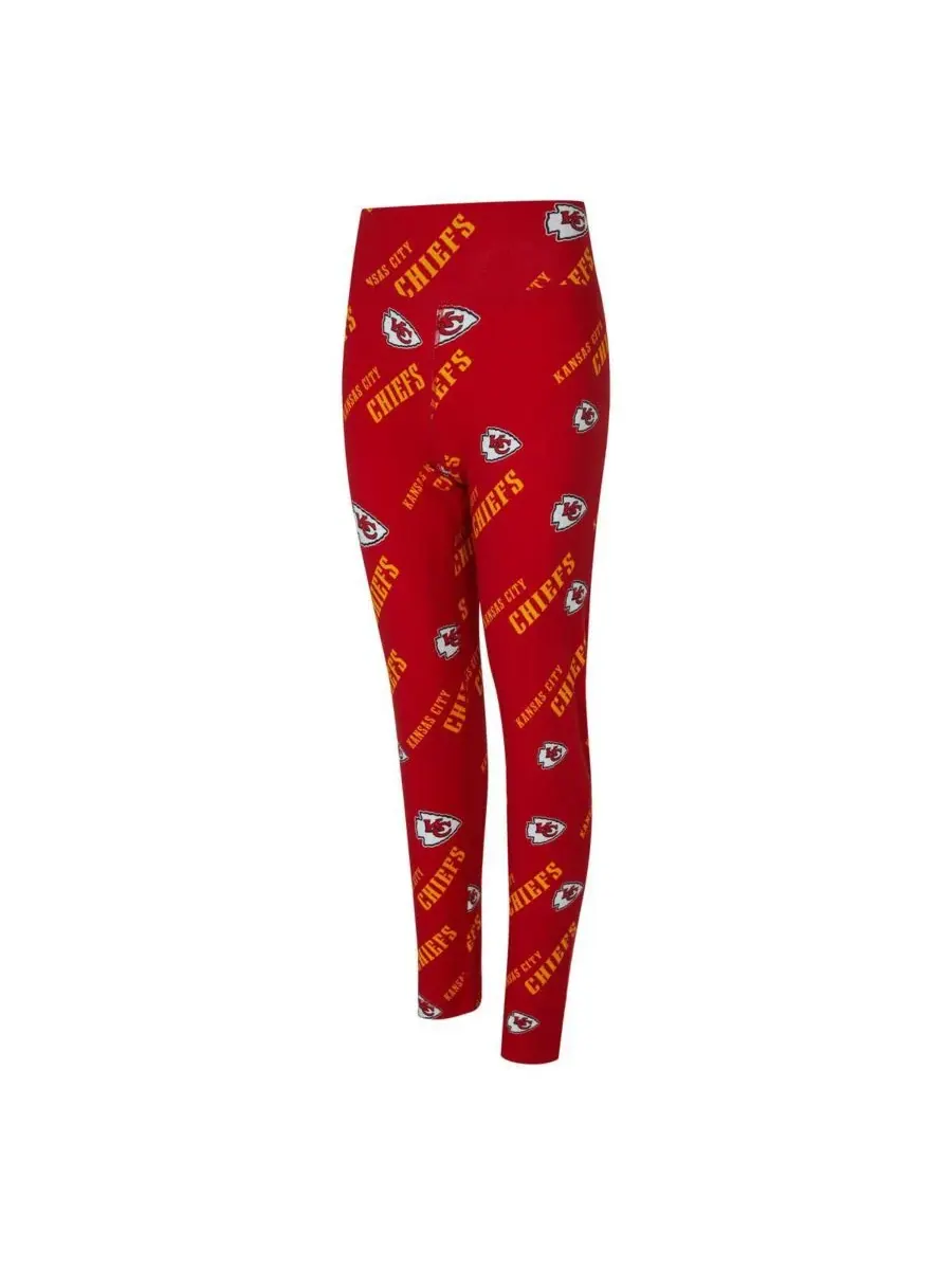 Concepts Sport Женские красные леггинсы с мозаичным принтом Kansas City Chiefs — изображение 3 из 3, красный