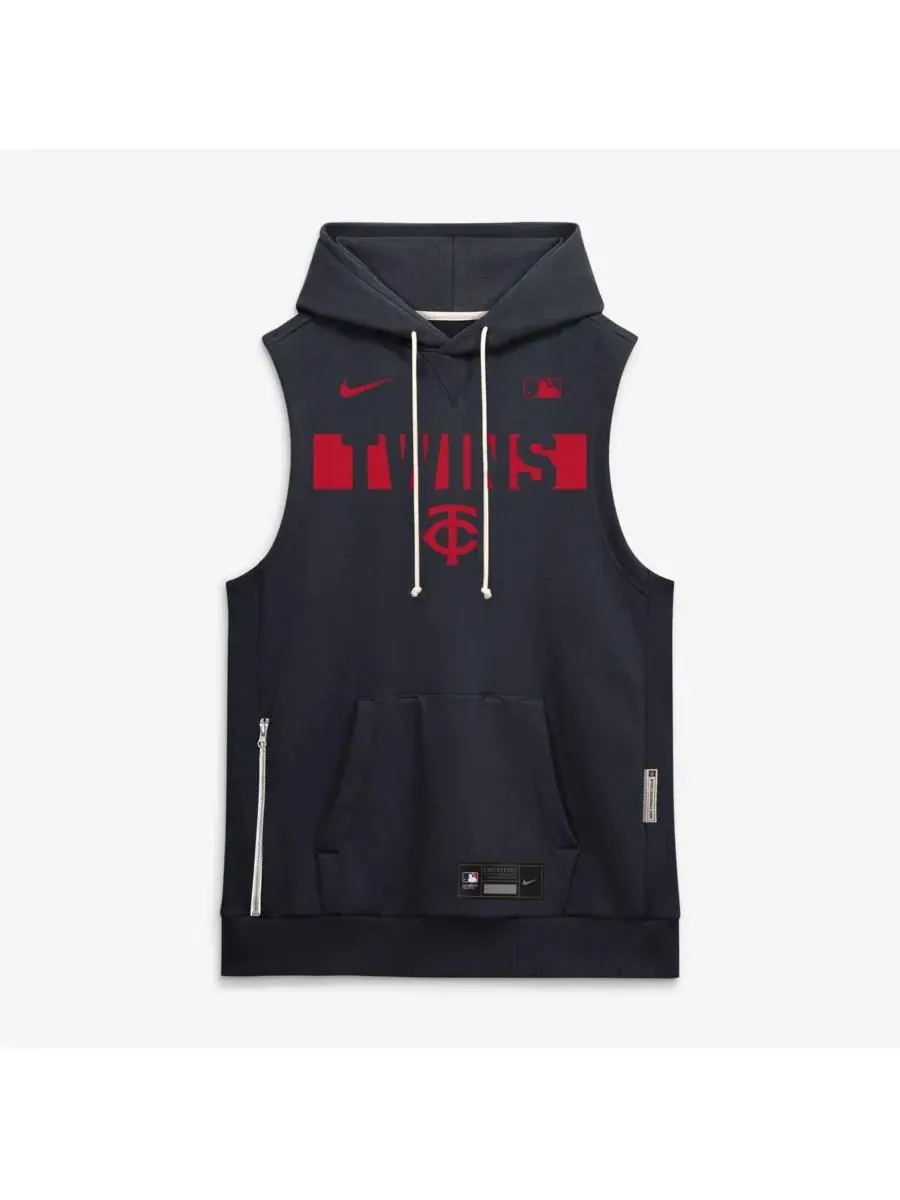 Худи без рукавов Nike Minnesota Twins Standard Issue Dri-FIT — изображение 4 из 5, темно-синий