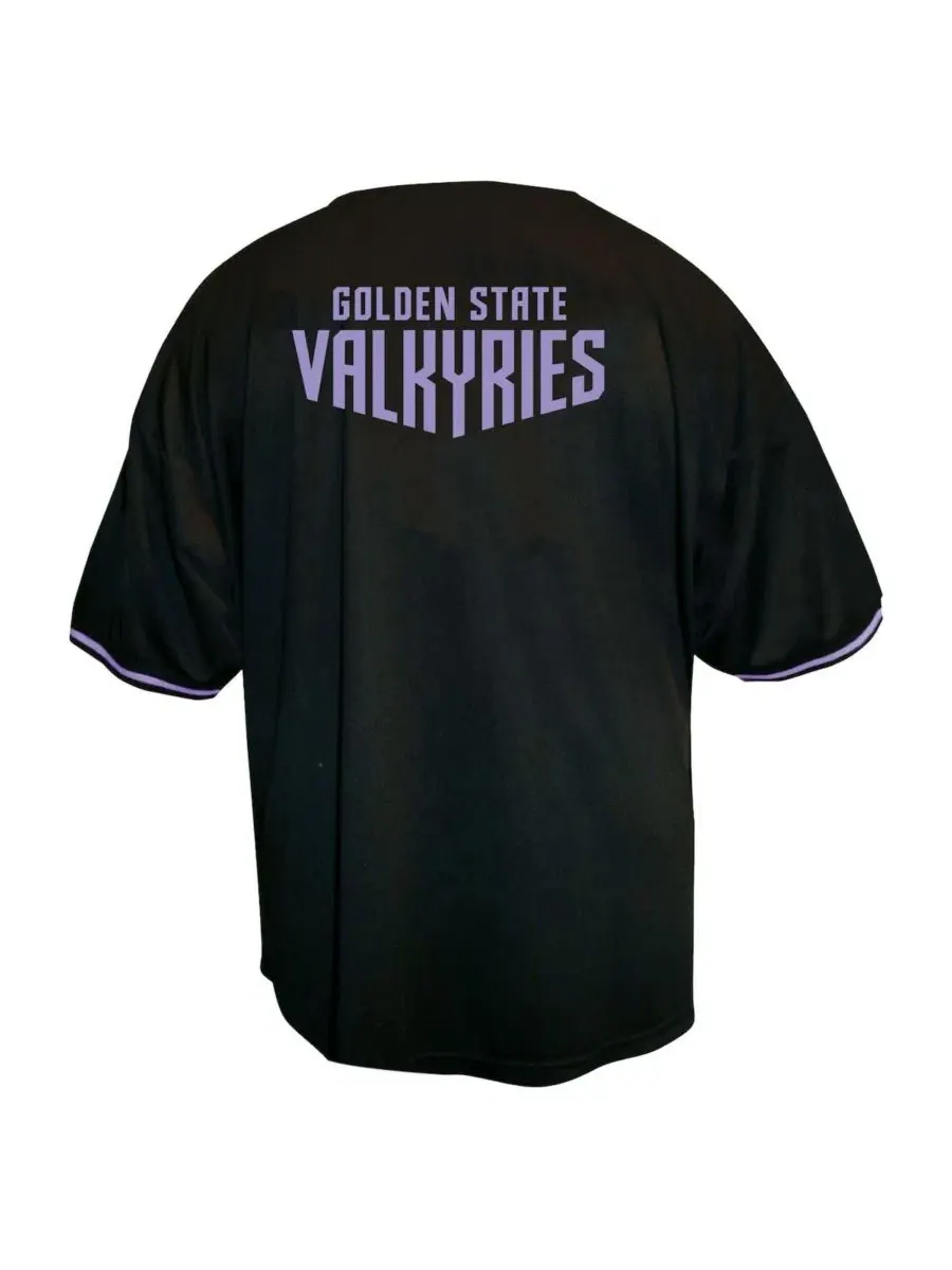 Футболка-поло Fanatics Golden State Valkyries Full-Button Fashion Jersey — изображение 3 из 3, черный