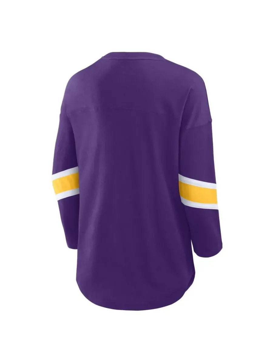 Fanatics Женская фиолетовая футболка Minnesota Vikings Redzone с рукавами 3/4 — изображение 3 из 3, фиолетовый
