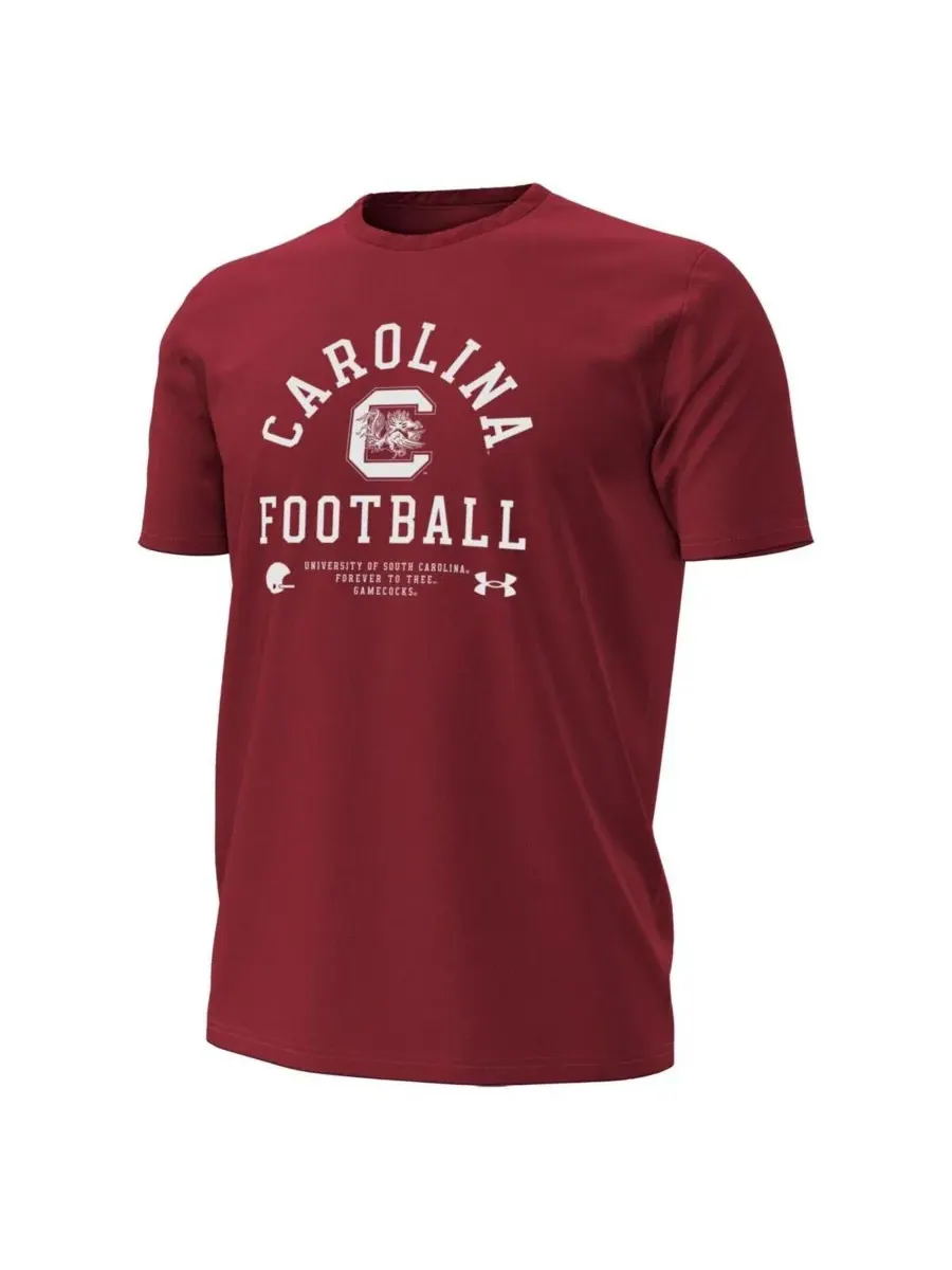 Мужская футболка Garnet South Carolina Gamecocks 2025 Sideline Football Performance Under Armour — изображение 3 из 3, гранат