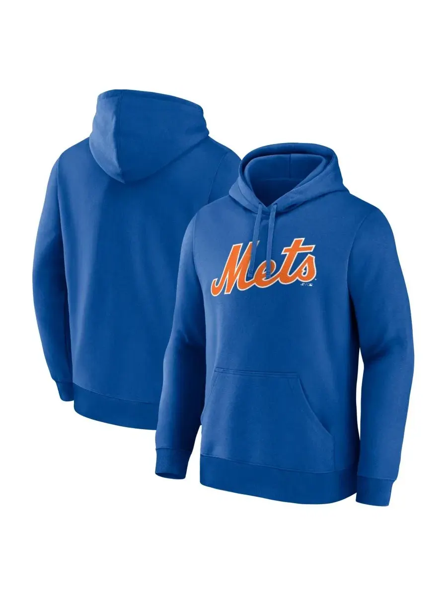 Худи с принтом New York Mets Wordmark Logo Athletic