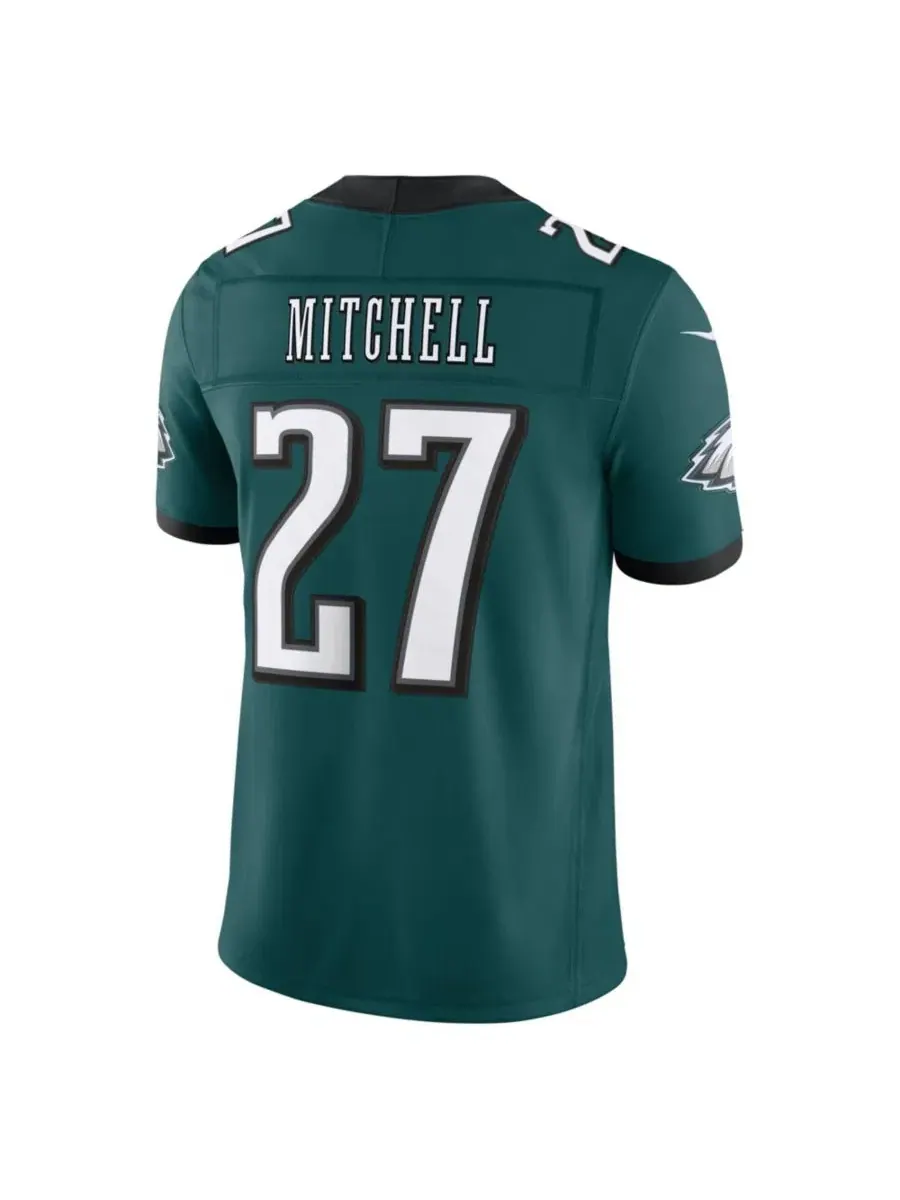 Мужская реплика игровой футболки Philadelphia Eagles Quinyon Mitchell Vapor F.U.S.E. Stitched — изображение 2 из 3, зеленый