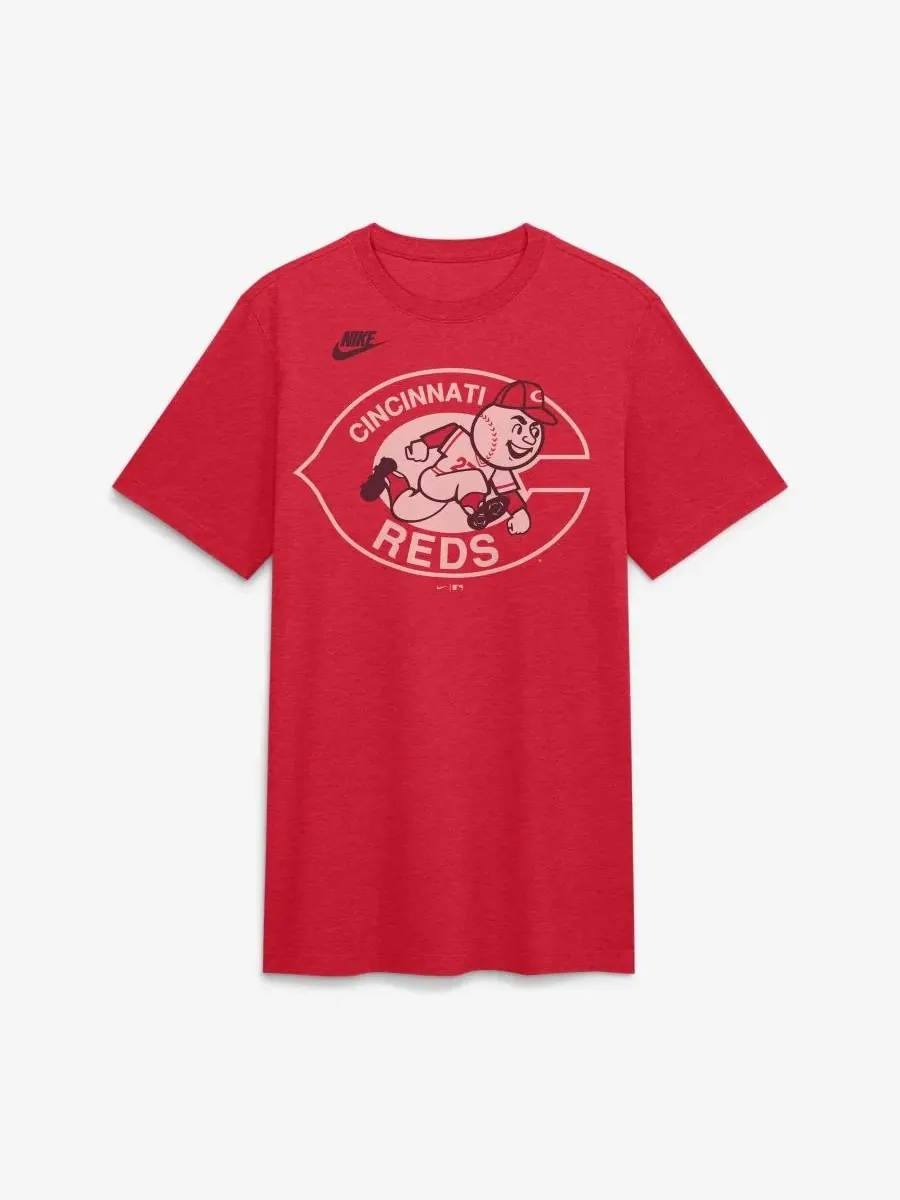 Футболка с длинным рукавом Cooperstown Logo Tri-Blend Nike — изображение 2 из 4, красный