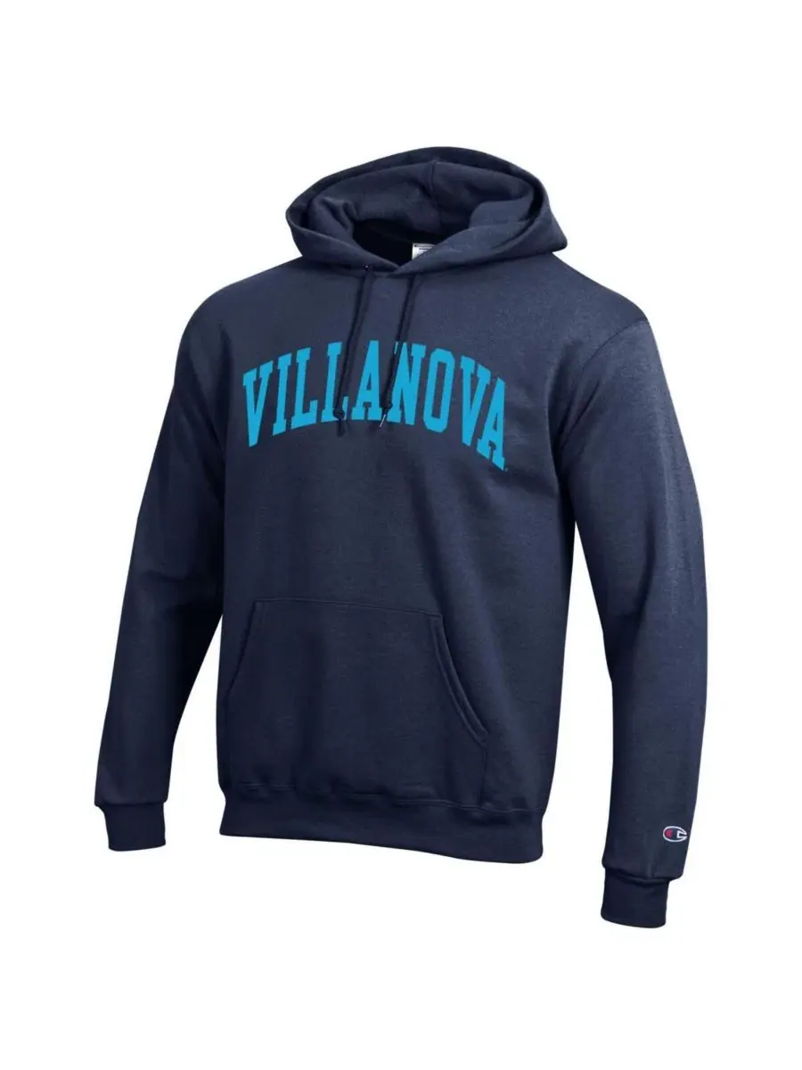 Мужская темно-синяя толстовка с капюшоном из флиса Villanova Wildcats Basic Arch Champion — изображение 3 из 3, темно-синий