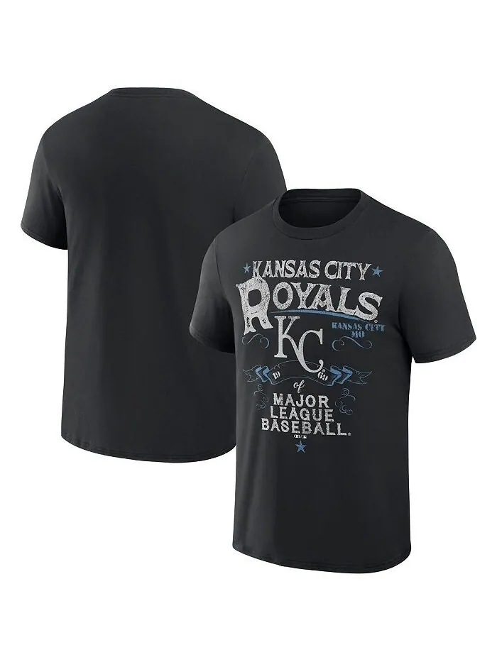 Мужская футболка Darius Rucker Collection by Black Kansas City Royals Beach Splatter Fanatics