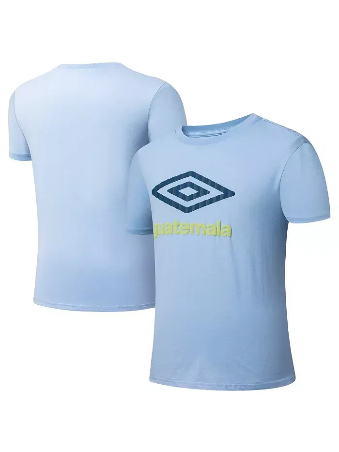Мужская футболка сборной Гватемалы 2025 года светло-голубого цвета Umbro