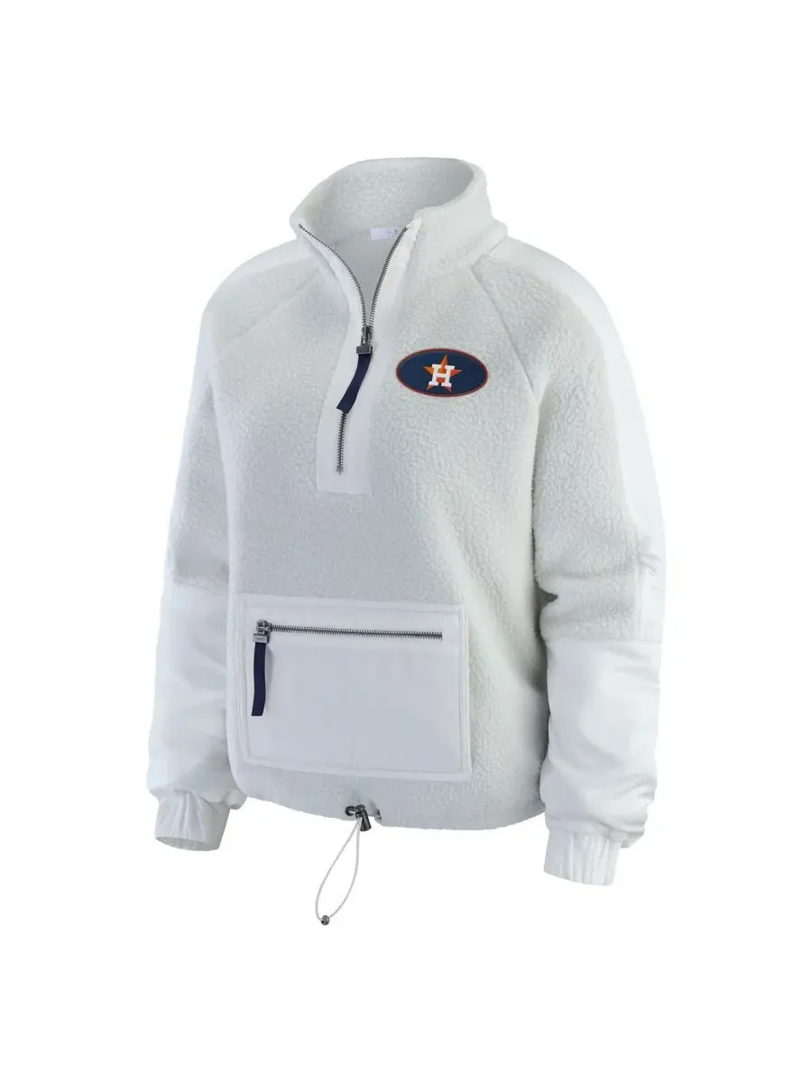 Женская куртка Polar Fleece Quarter-Zip WEAR by Erin Andrews — изображение 2 из 5, серый