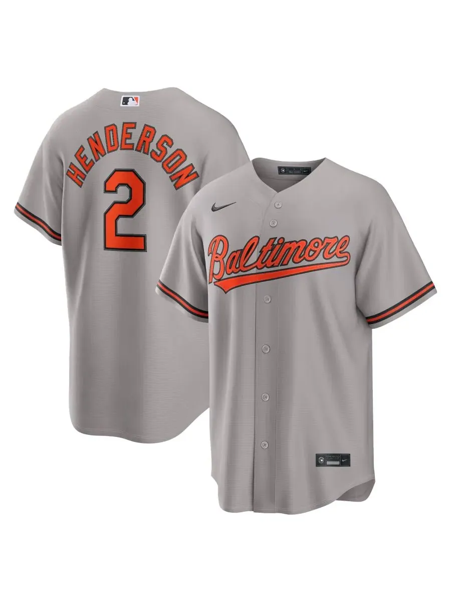 Мужская реплика джерси Gunnar Henderson Road Baltimore Orioles Nike