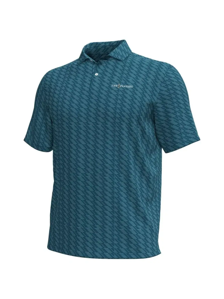 Поло с принтом THE PLAYERS Iso-Chill Deuces Under Armour — изображение 3 из 3, бирюзовый