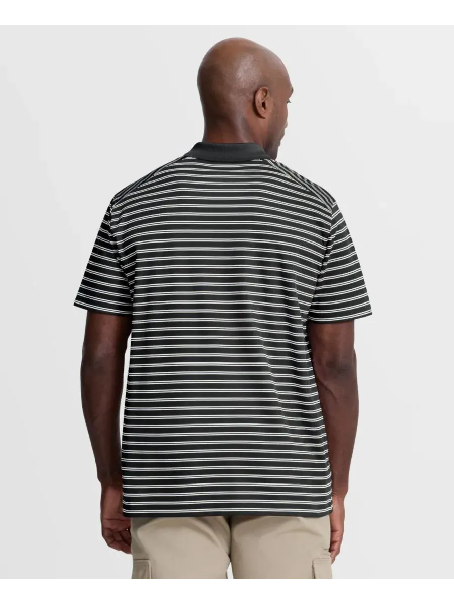 Мужское поло с принтом Cooperstown Collection Dri-FIT Victory Striped Nike — изображение 4 из 5, черный кремовый