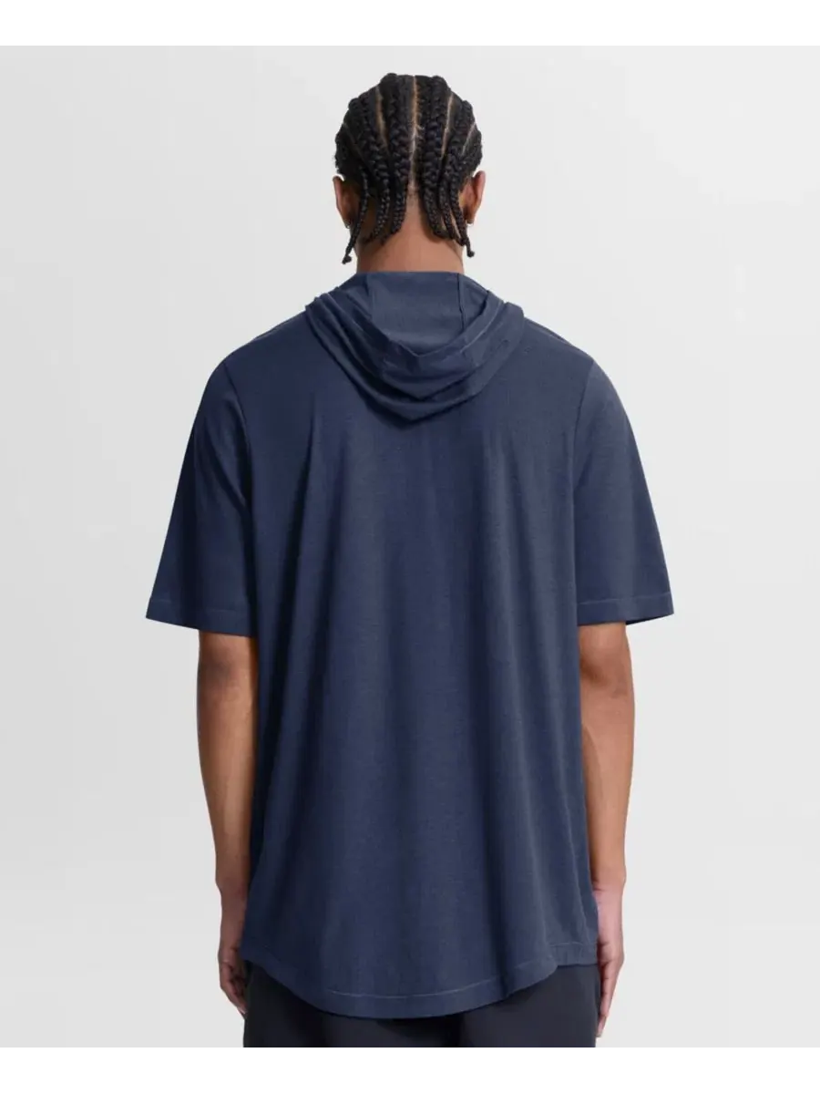 Худи-футболка с капюшоном Arched Wordmark Nike — изображение 4 из 5, темно-синий
