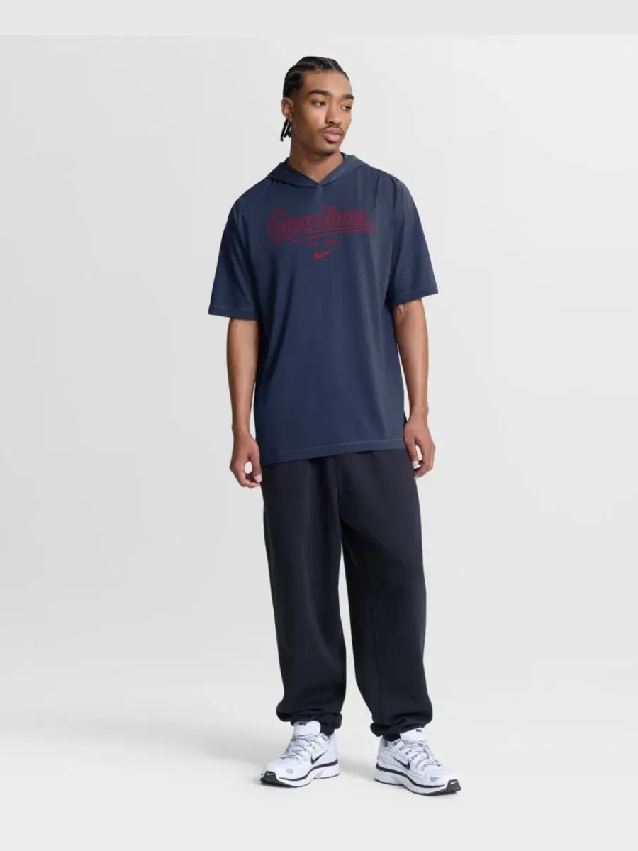 Худи-футболка с капюшоном Arched Wordmark Nike — изображение 5 из 5, темно-синий