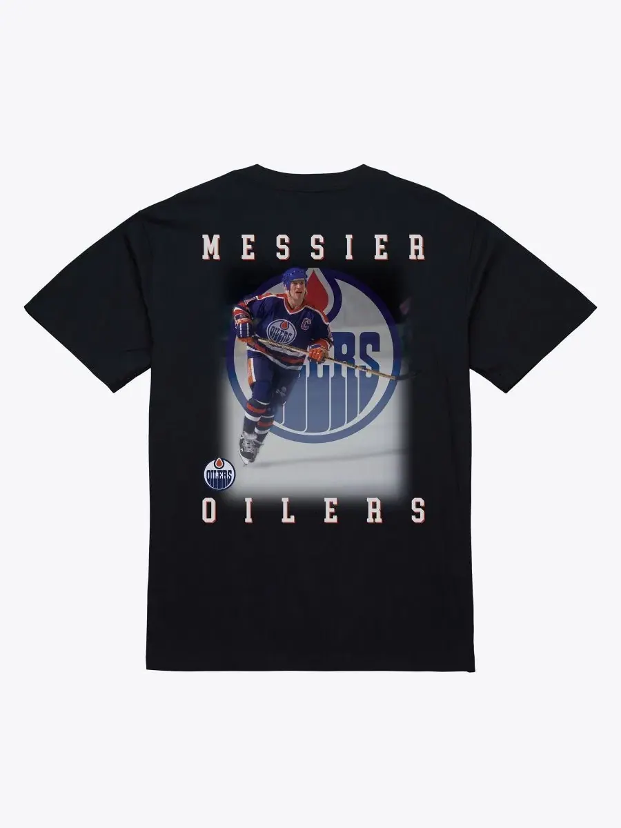 Футболка с фотографией Марка Мессье Mitchell & Ness — изображение 2 из 3, черный