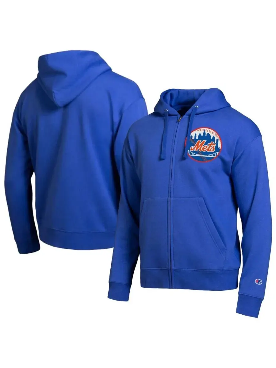 Худи с полной застежкой-молнией New York Mets All-Star Champion