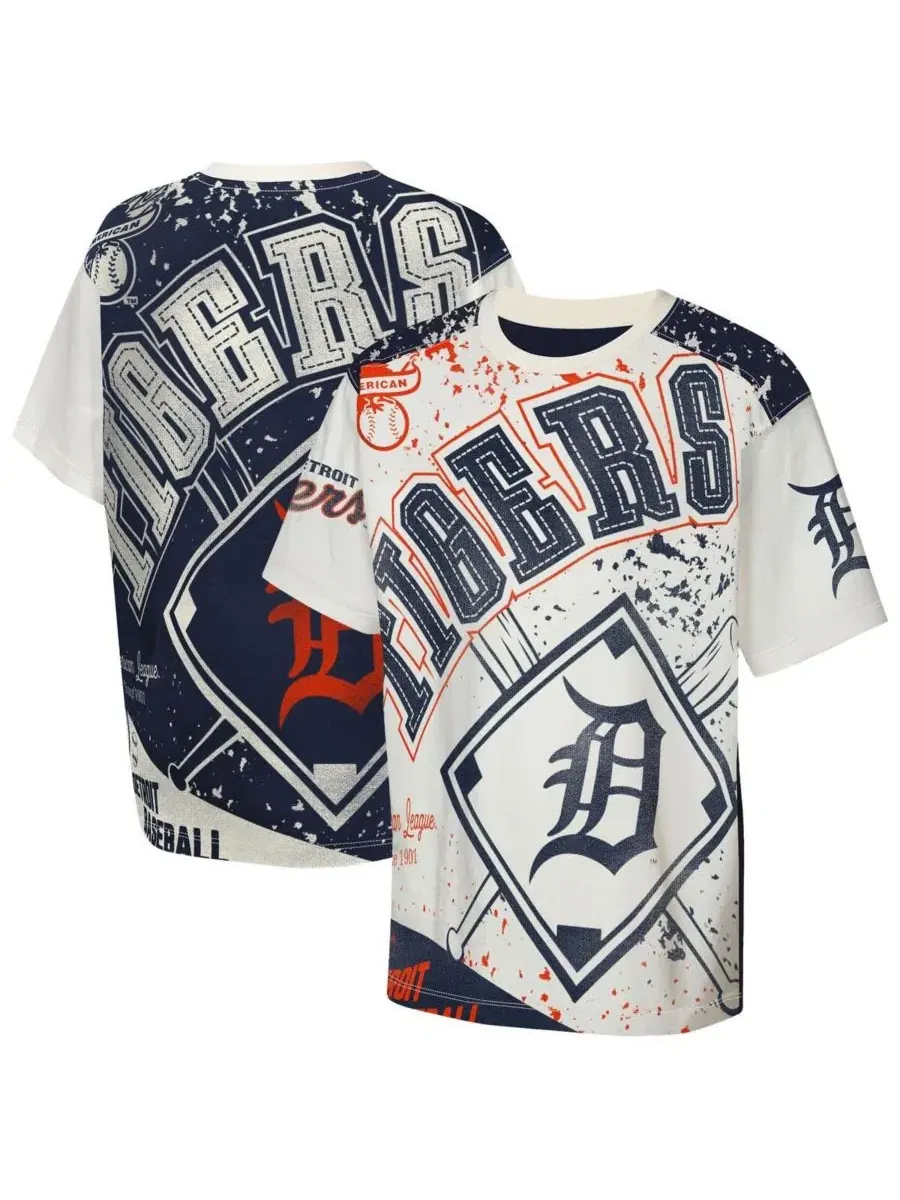 Футболка с принтом Detroit Tigers Big League Top Player Outerstuff