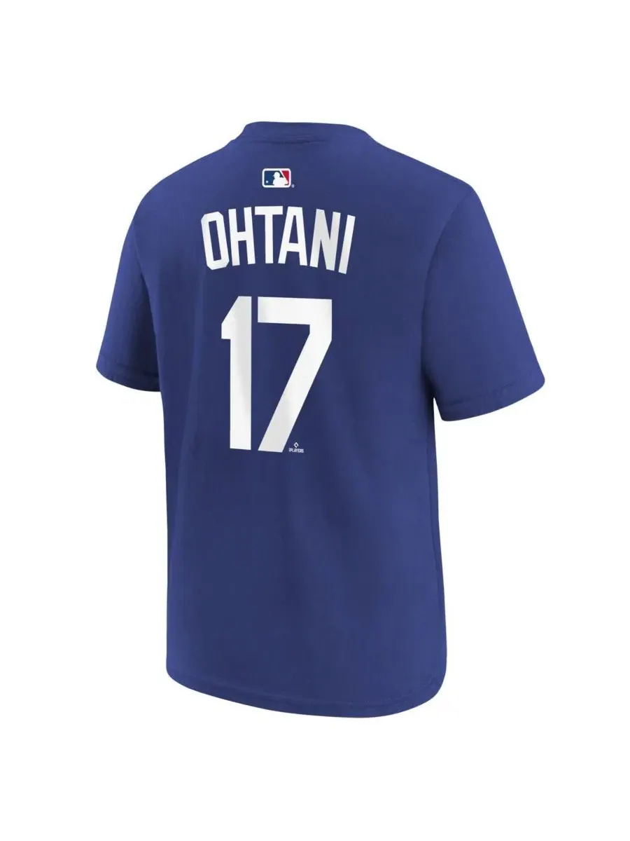 Футболка с именем и номером игрока Shohei Ohtani Nike — изображение 2 из 3, королевский