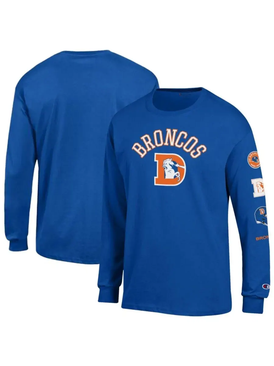 Футболка-джерси с длинным рукавом Champion Denver Broncos Royal