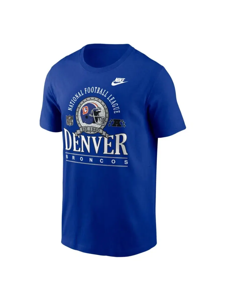 Футболка с коротким рукавом, с принтом, Denver Broncos Rewind Essential Nike