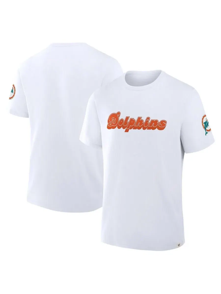 Футболка с принтом Miami Dolphins Elevated Classic Legacy Fanatics