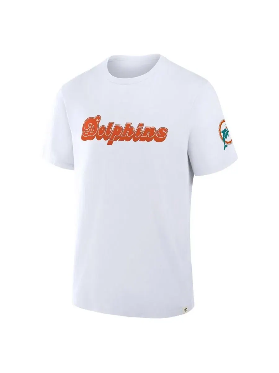Футболка с принтом Miami Dolphins Elevated Classic Legacy Fanatics — изображение 2 из 3, белый