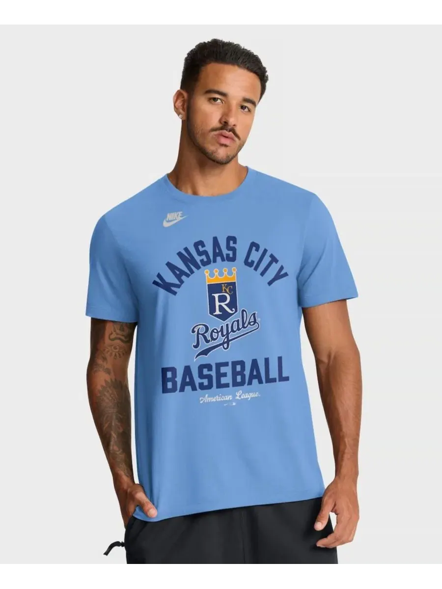 Футболка с ретро-принтом Kansas City Royals Cooperstown Collection Nike