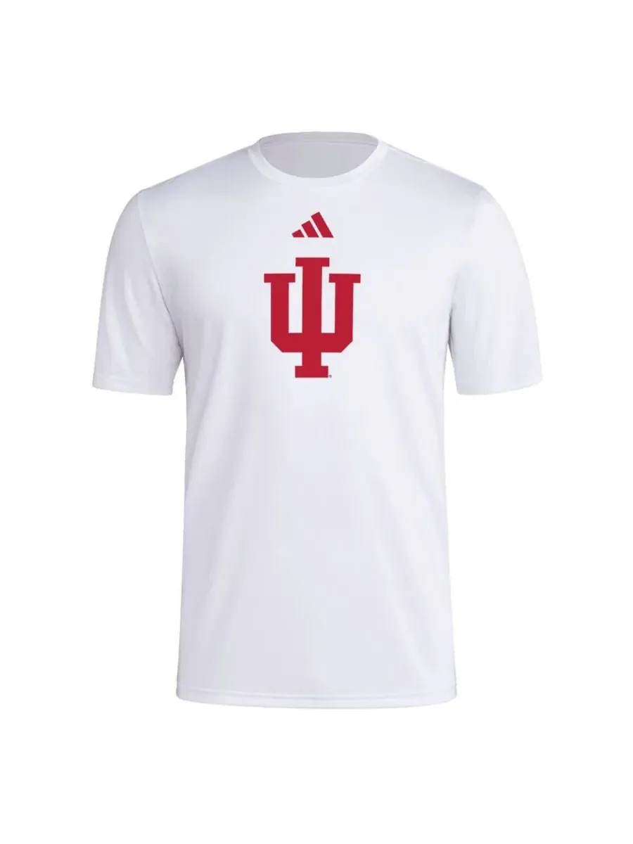 Футболка с принтом Primary Locker Logo Pre-Game AEROREADY adidas — изображение 2 из 3, белый