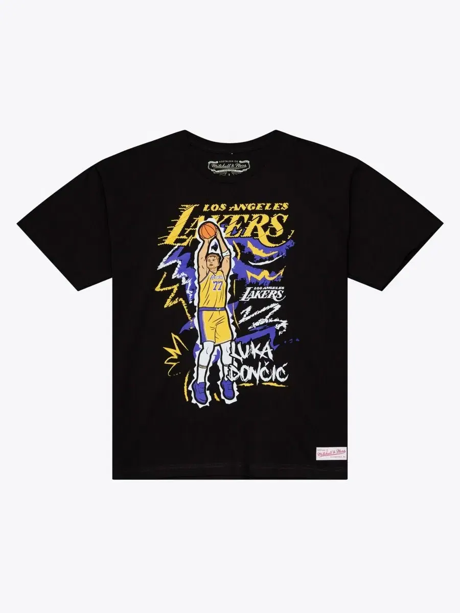Футболка с длинным рукавом с принтом Luka Doncic Mitchell & Ness