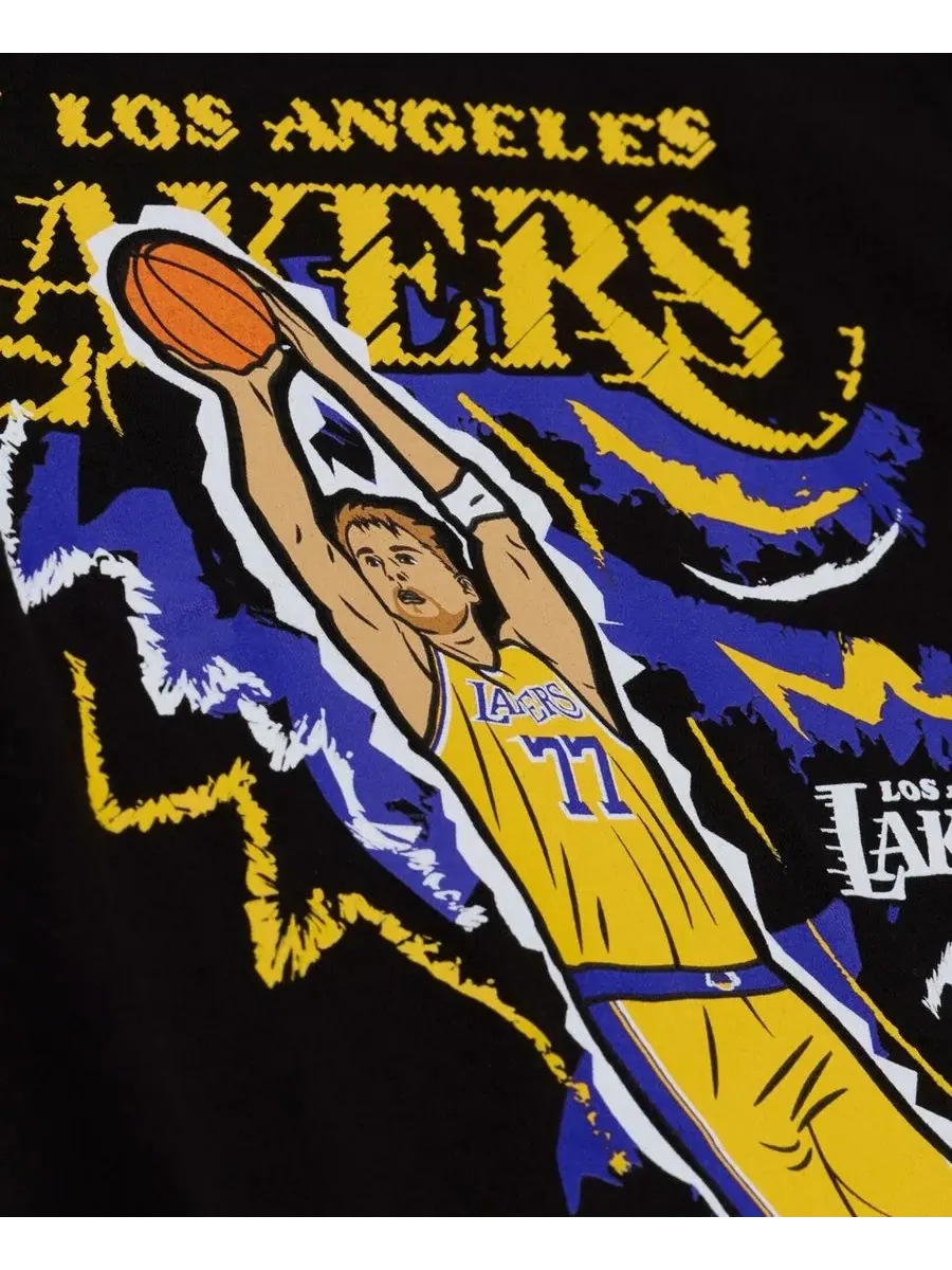 Футболка с длинным рукавом с принтом Luka Doncic Mitchell & Ness — изображение 4 из 4, черный