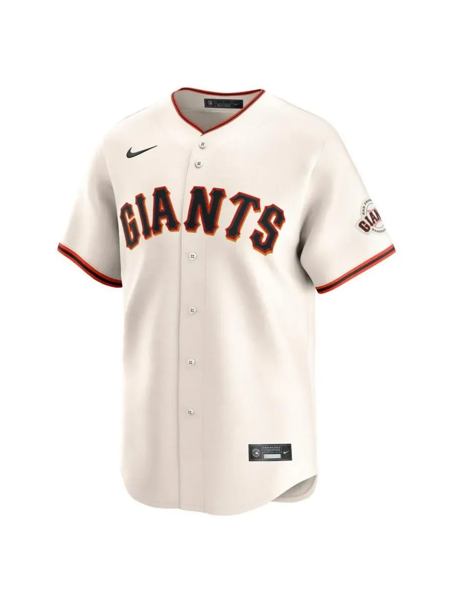 Nike Мужская кремовая домашняя футболка игрока команды San Francisco Giants Логана Уэбба — изображение 3 из 3, бежевый