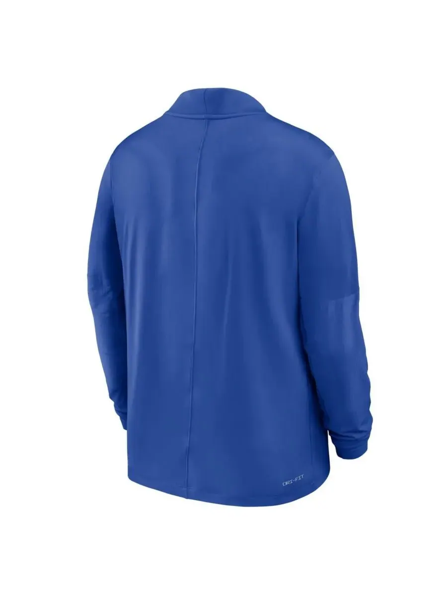 Мужская толстовка Royal Boise State Broncos Dri-FIT с застежкой-молнией до середины груди Nike — изображение 2 из 3