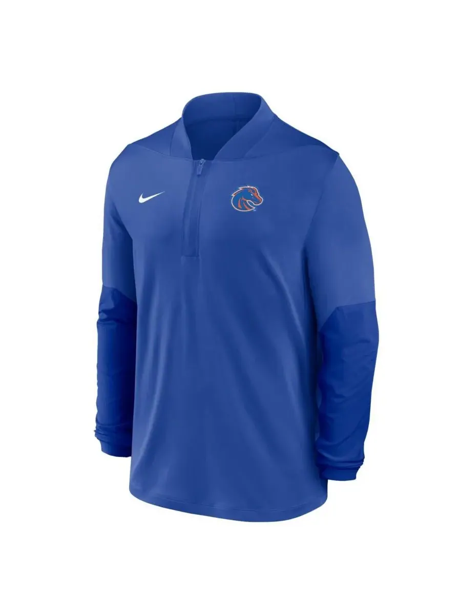 Мужская толстовка Royal Boise State Broncos Dri-FIT с застежкой-молнией до середины груди Nike — изображение 3 из 3