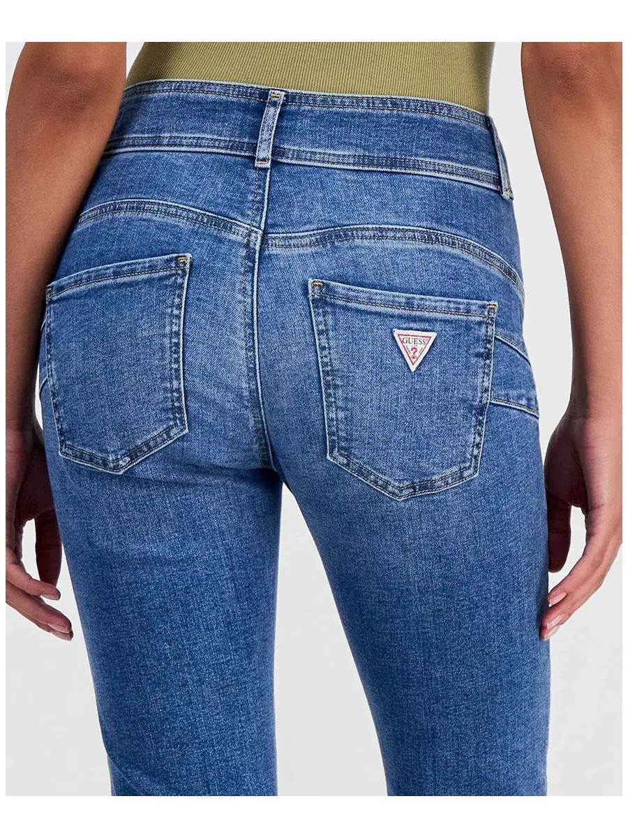 Джинсы-клеш с завышенной талией, скинни-фит GUESS, Timeless Mid — изображение 5 из 6