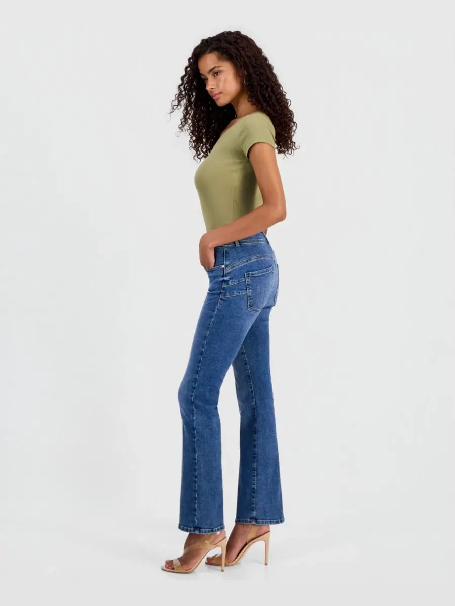 Джинсы-клеш с завышенной талией, скинни-фит GUESS, Timeless Mid — изображение 6 из 6