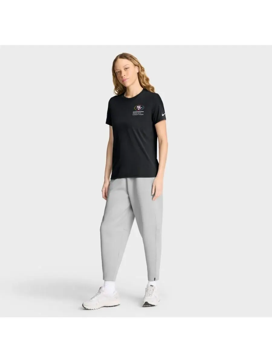 Nike Женская черная футболка San Francisco 49ers 2025 NFL Crucial Catch Tri-Blend Dri-FIT — изображение 3 из 5, черный