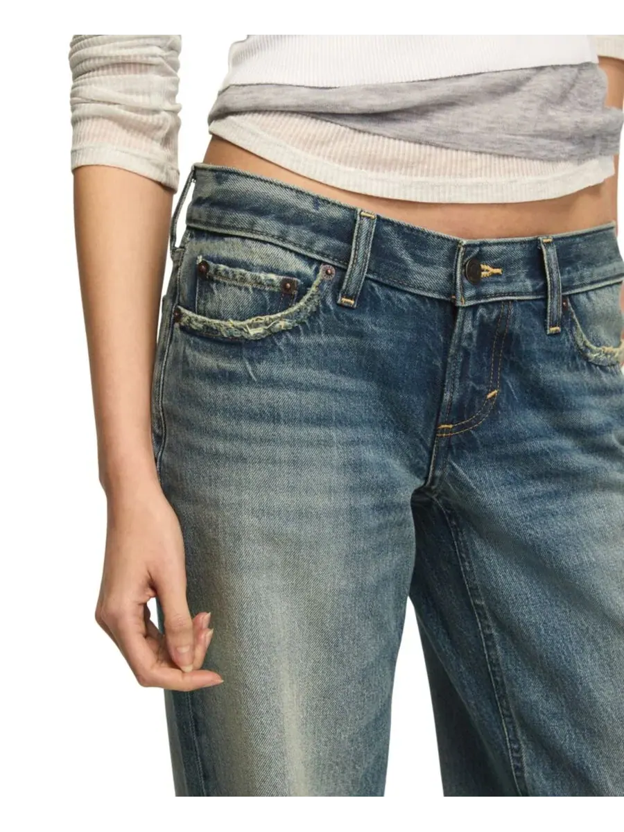 Джинсы свободного кроя с заниженной посадкой Lucky Brand, Get Low Wash — изображение 6 из 7