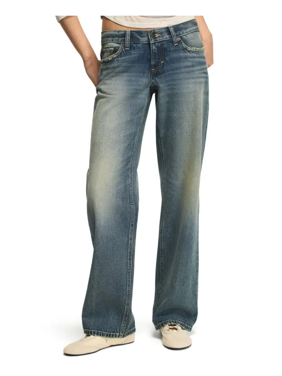 Джинсы свободного кроя с заниженной посадкой Lucky Brand, Get Low Wash — изображение 7 из 7