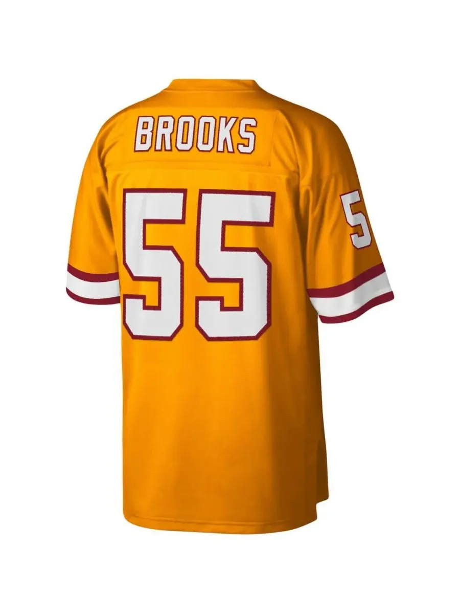 Mitchell & Ness Мужская оранжевая реплика футболки Деррика Брукса из команды Tampa Bay Buccaneers — изображение 2 из 3